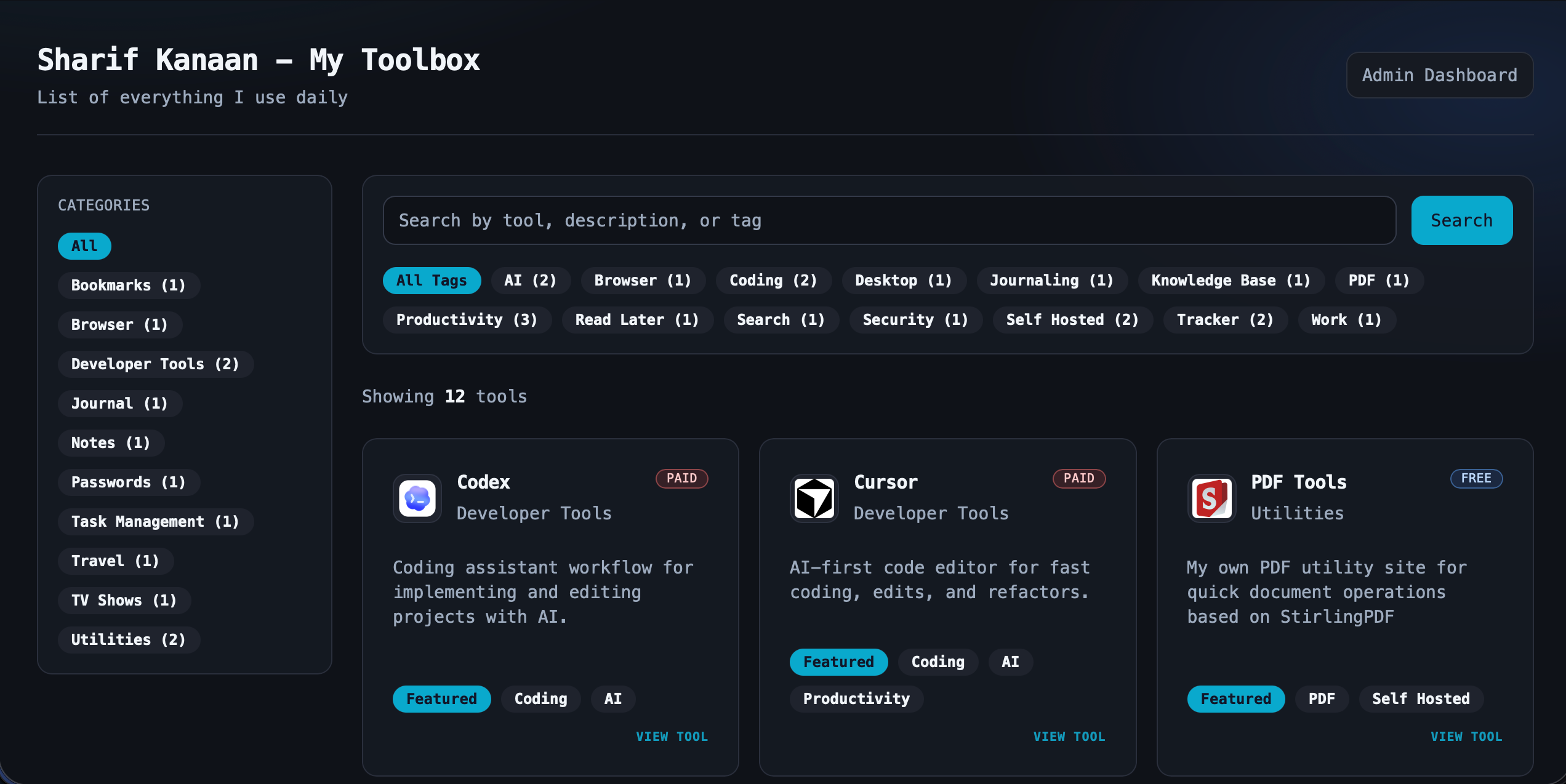 Public Dynamic Toolbox